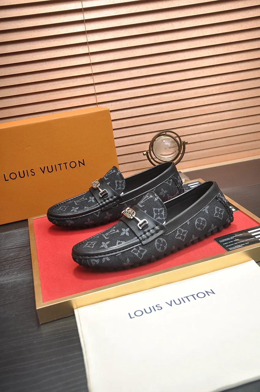 Men's Men's Shoes💰420💶【GUCCI】 (High-end Niuli) New 🍀Gucci*——Gucci Doudou Shoes! Made of imported original cowhide, the inner top layer is comfortable cowhide lining! Original wear-resistant rubber outsole! High quality products! Code number 38-44!